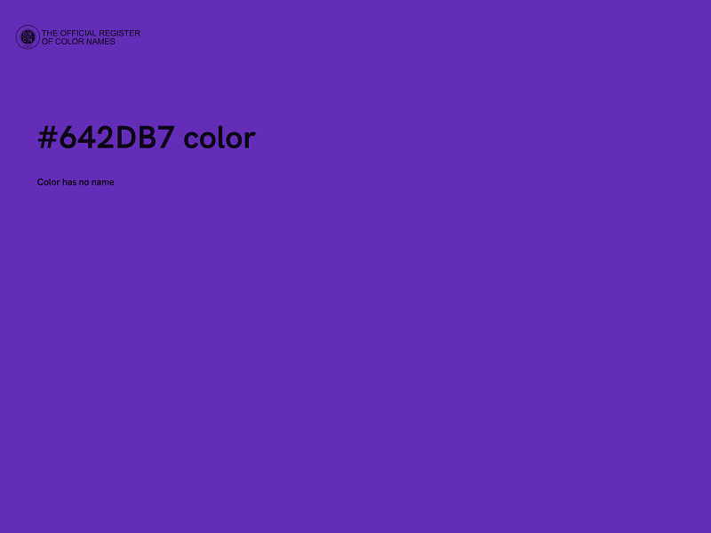 #642DB7 color image