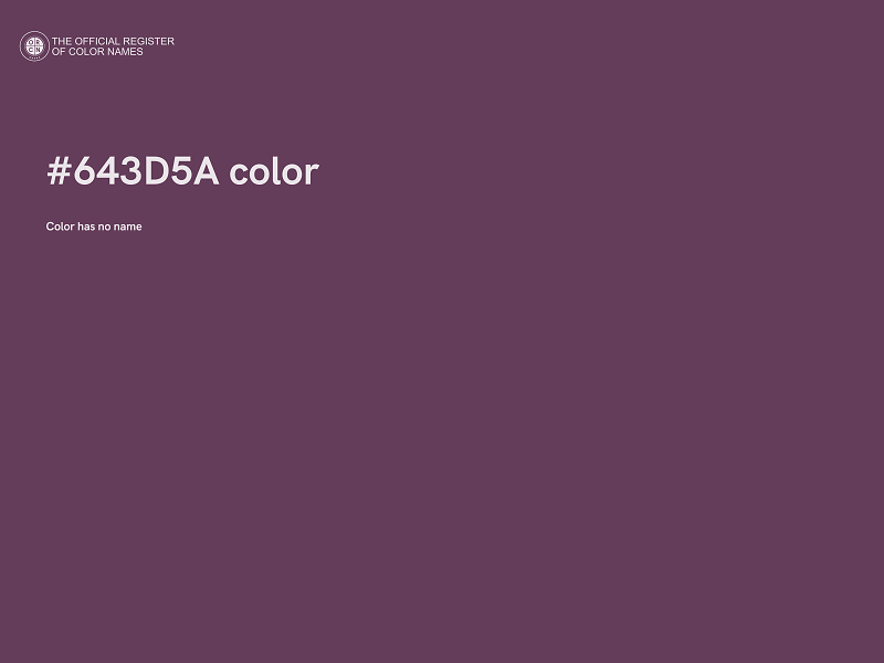 #643D5A color image