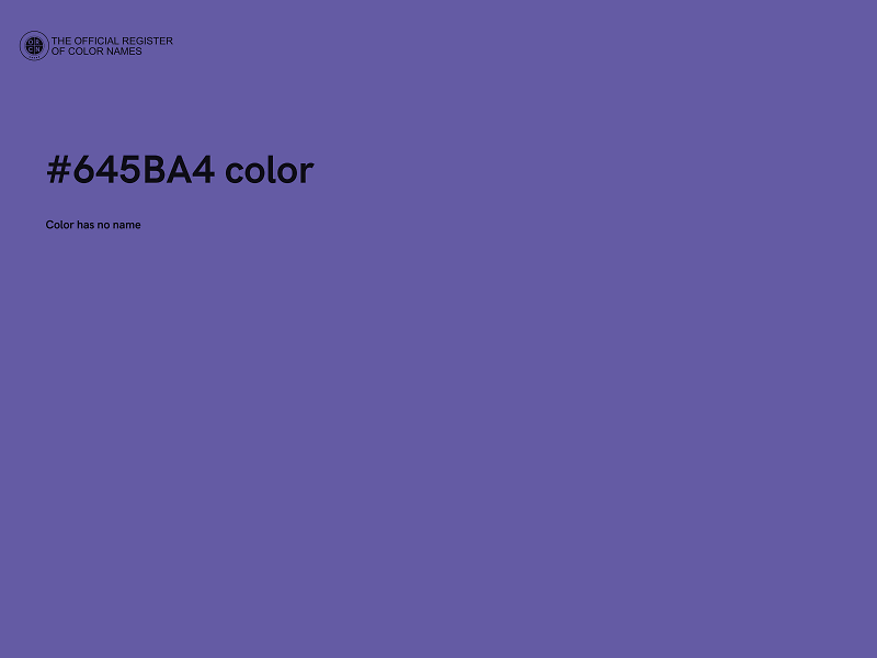 #645BA4 color image