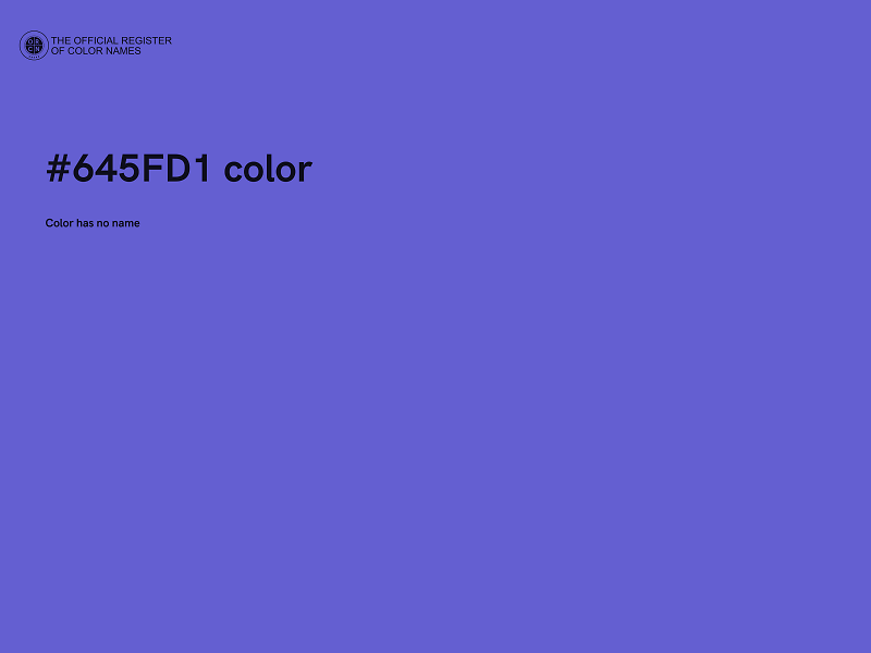 #645FD1 color image