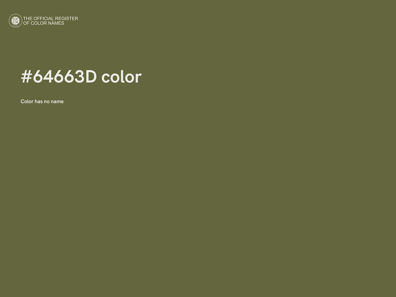 #64663D color image