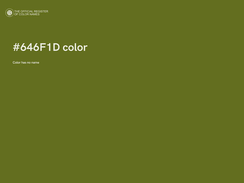 #646F1D color image