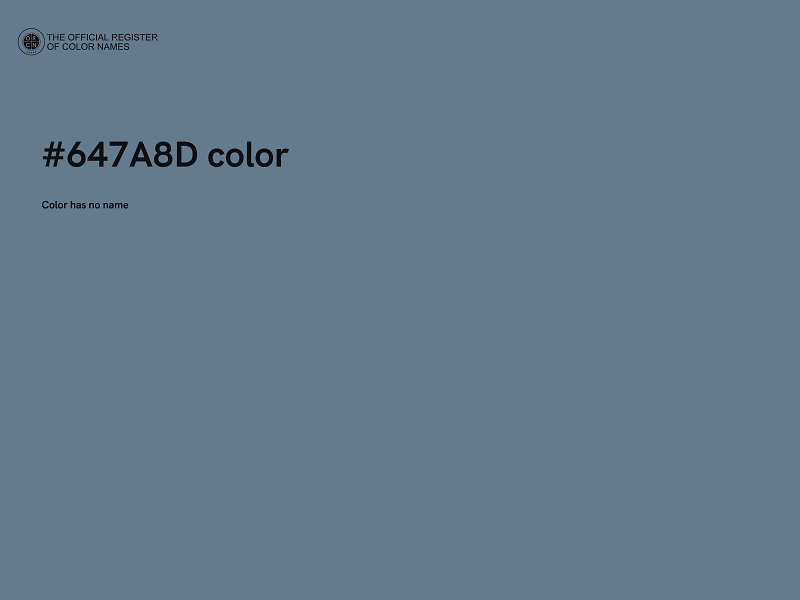 #647A8D color image