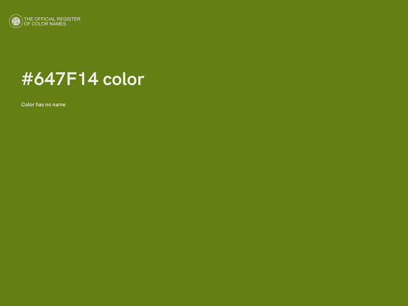 #647F14 color image