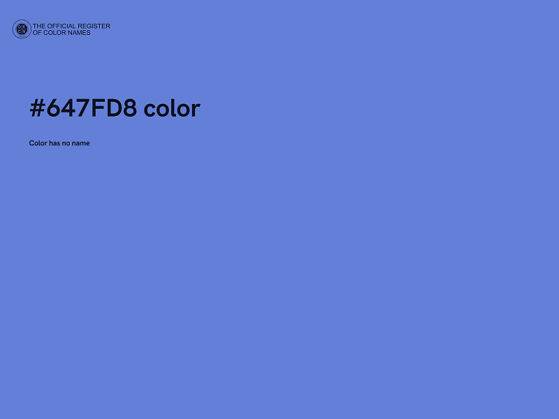 #647FD8 color image