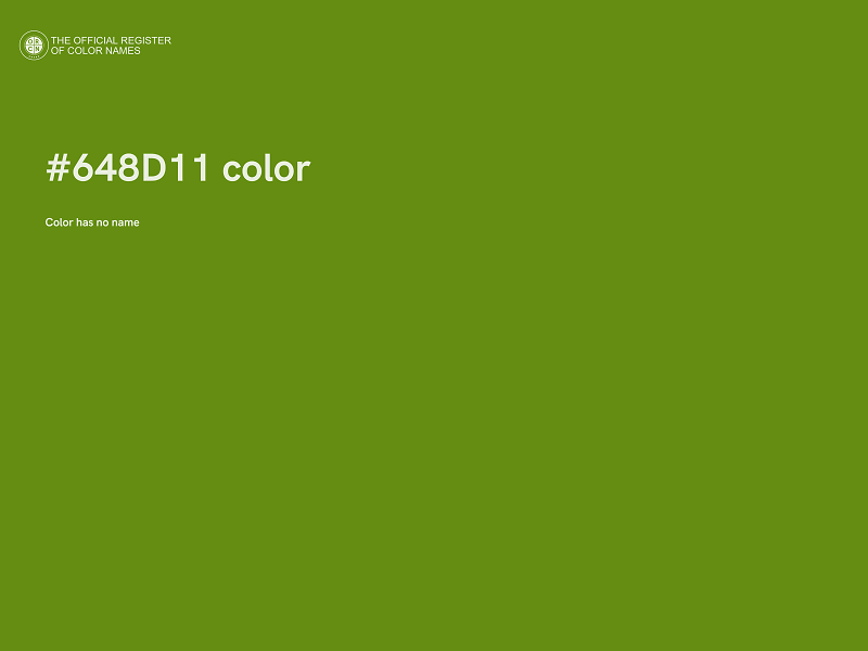 #648D11 color image