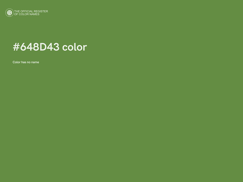 #648D43 color image