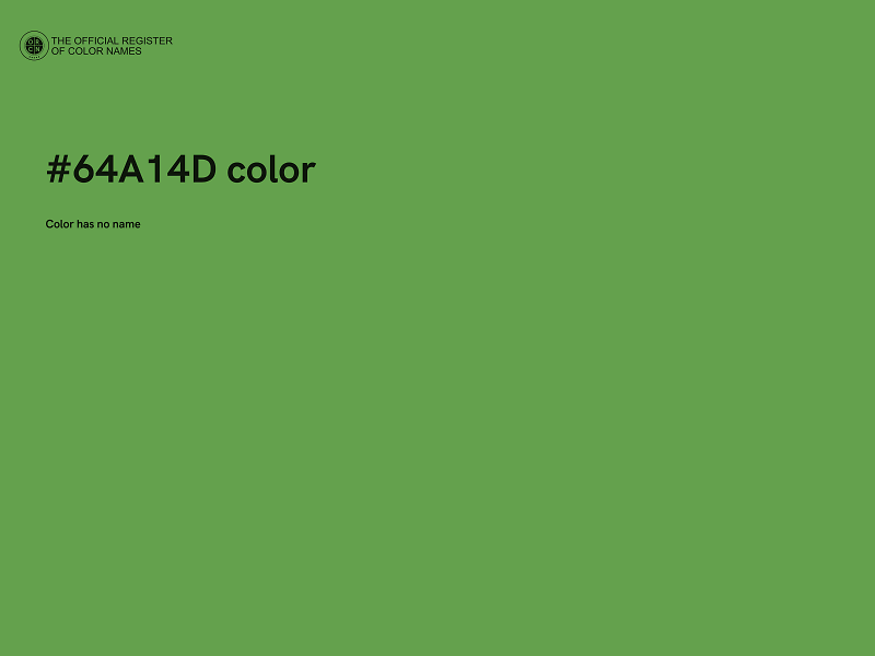 #64A14D color image