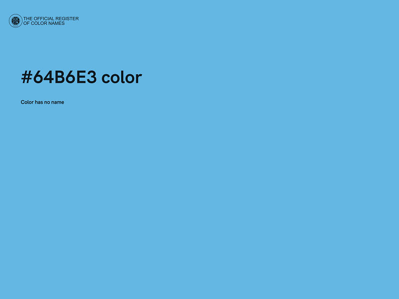 #64B6E3 color image