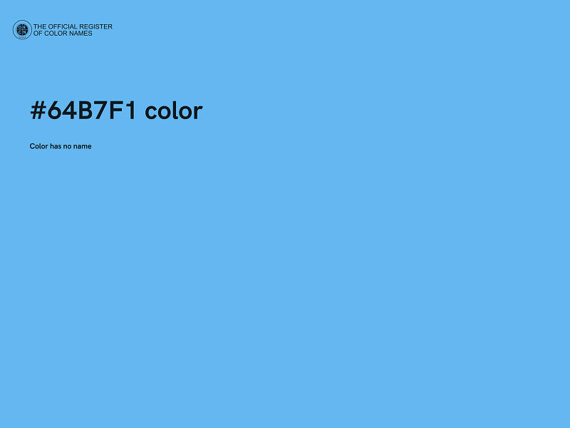 #64B7F1 color image