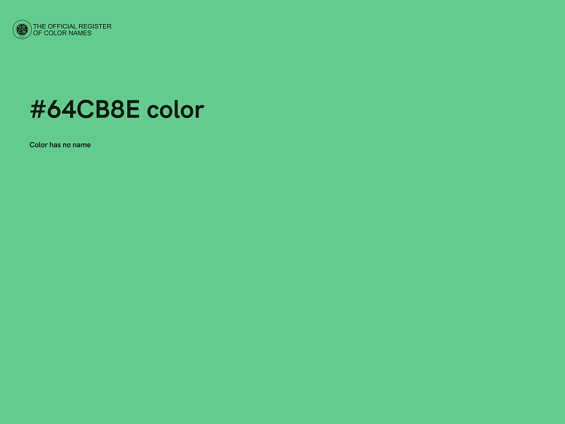 #64CB8E color image