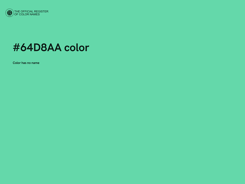 #64D8AA color image