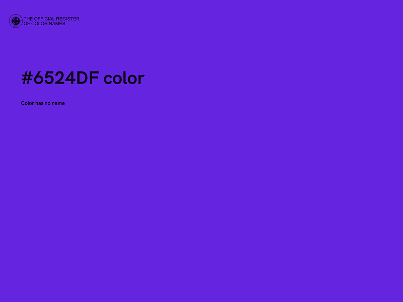 #6524DF color image