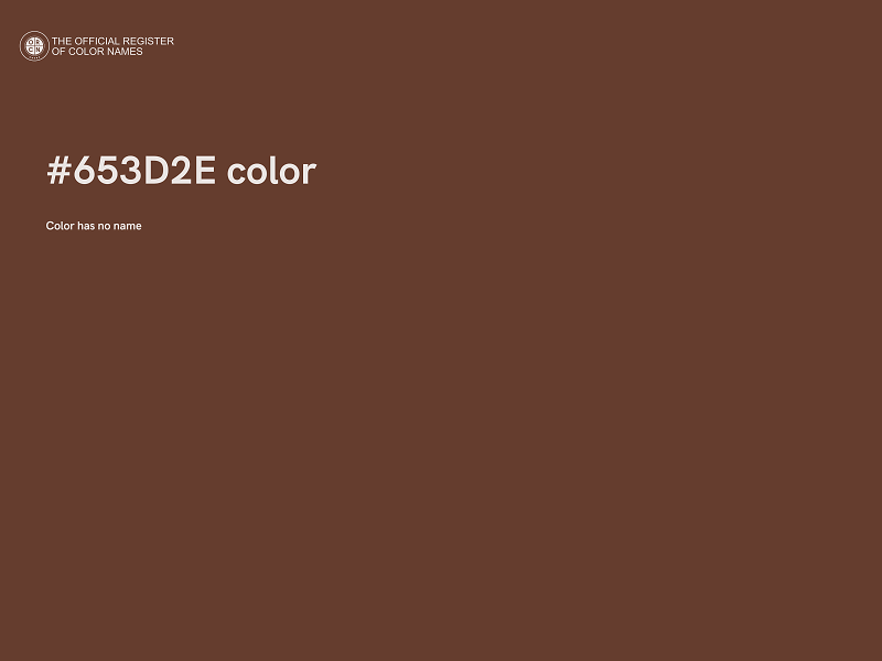 #653D2E color image