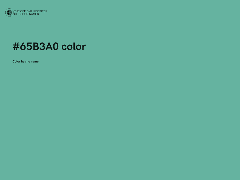 #65B3A0 color image