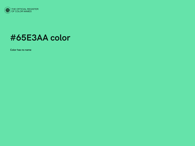 #65E3AA color image