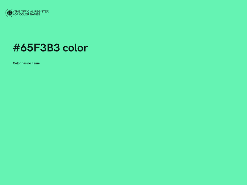 #65F3B3 color image