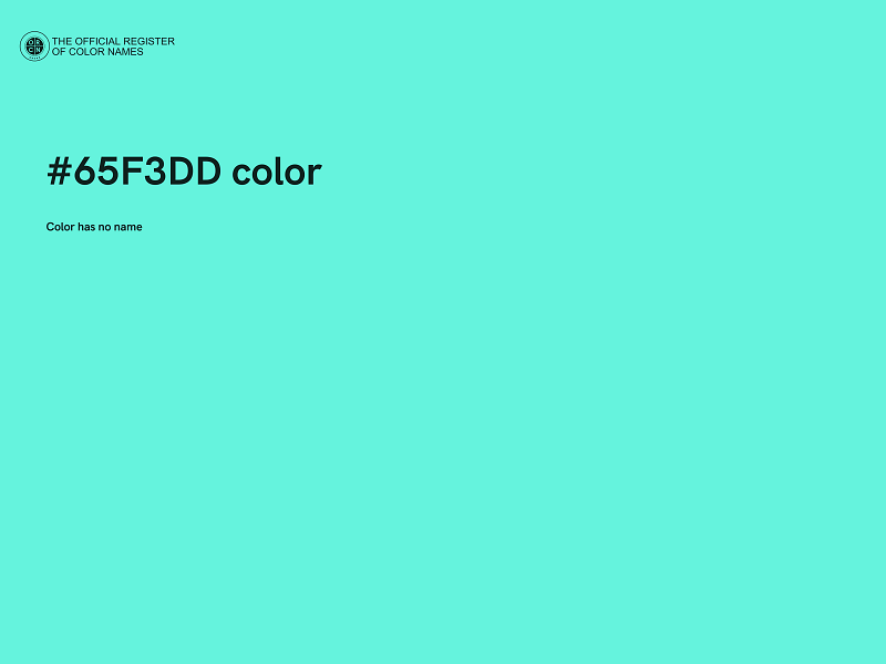 #65F3DD color image