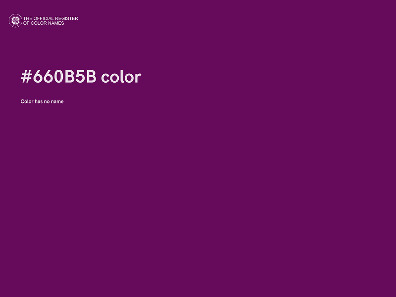 #660B5B color image