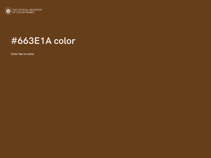 #663E1A color image