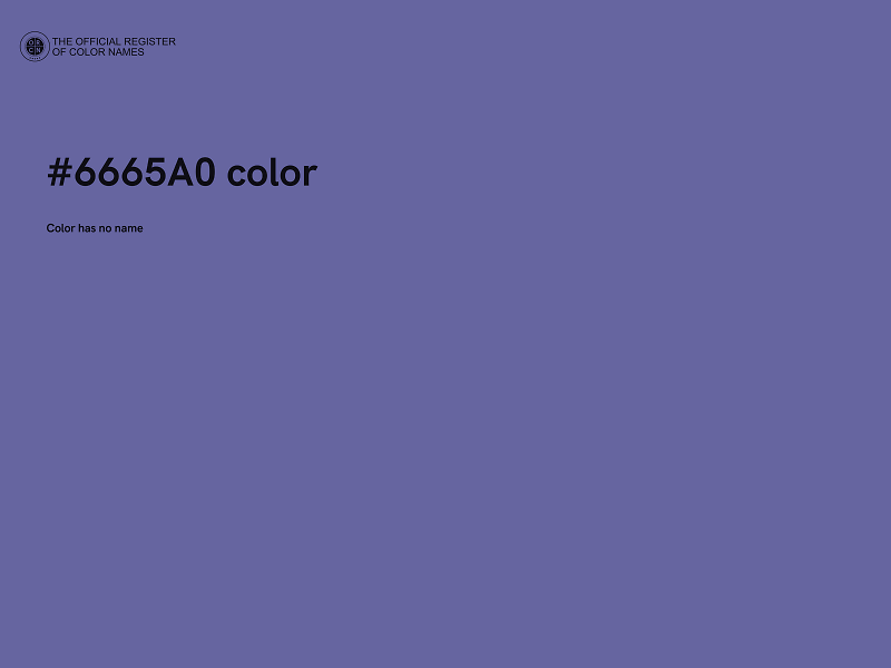 #6665A0 color image