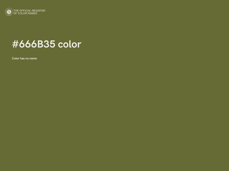 #666B35 color image