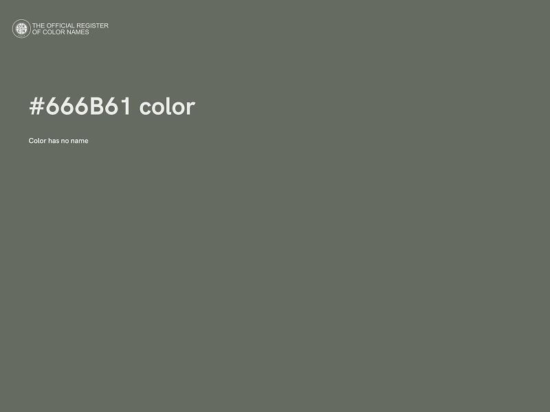 #666B61 color image