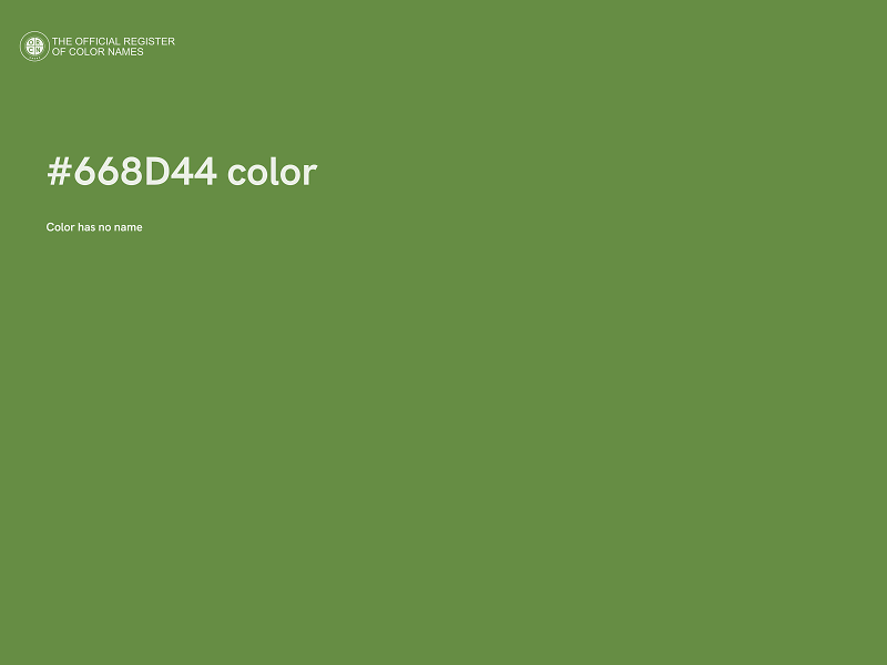 #668D44 color image