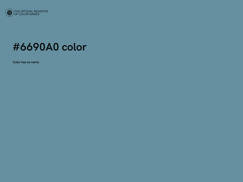 #6690A0 color image