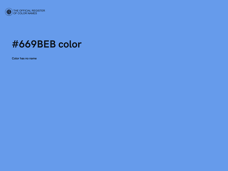 #669BEB color image