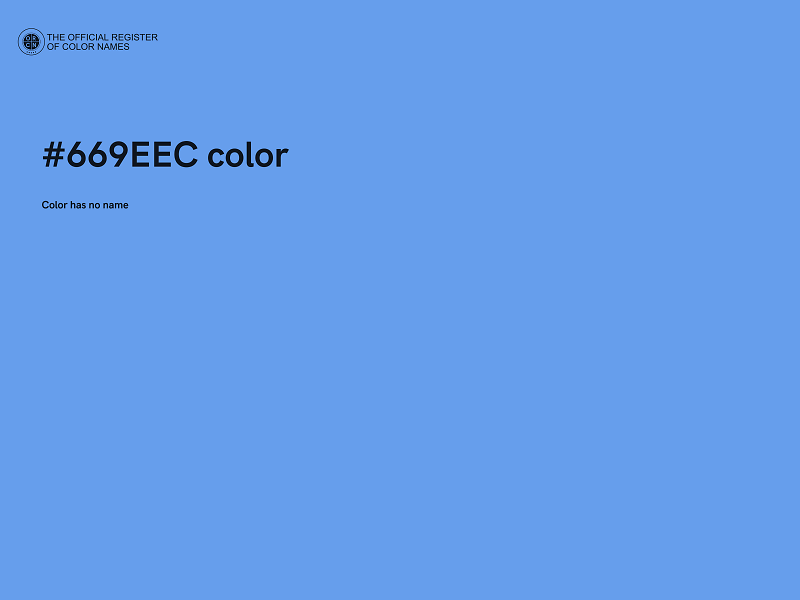 #669EEC color image