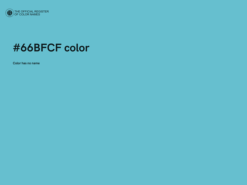 #66BFCF color image