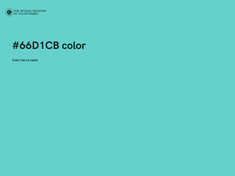 #66D1CB color image