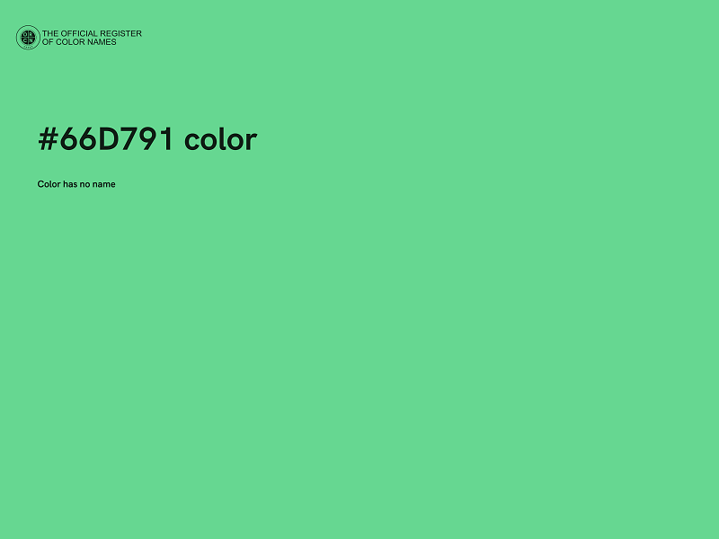 #66D791 color image