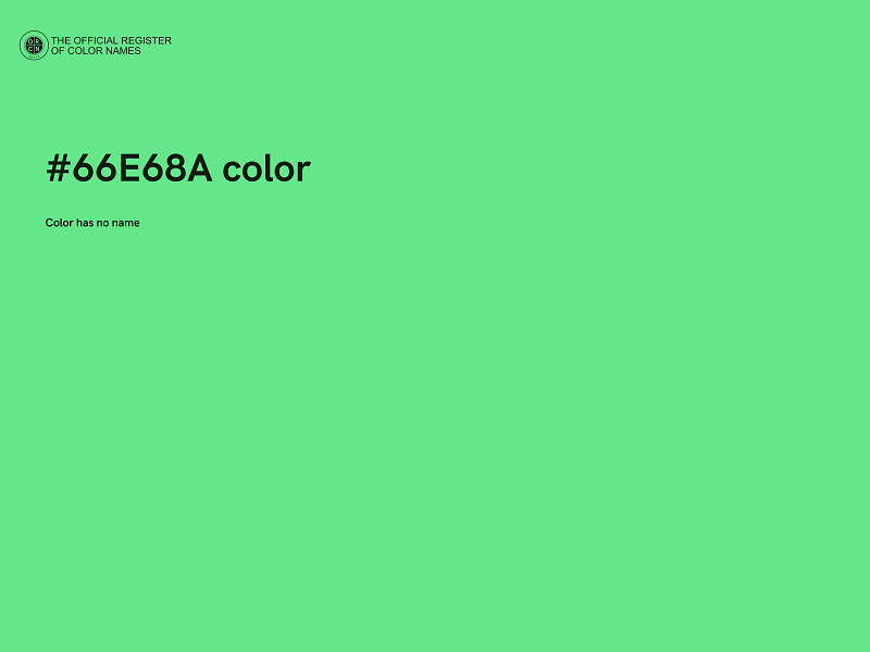 #66E68A color image