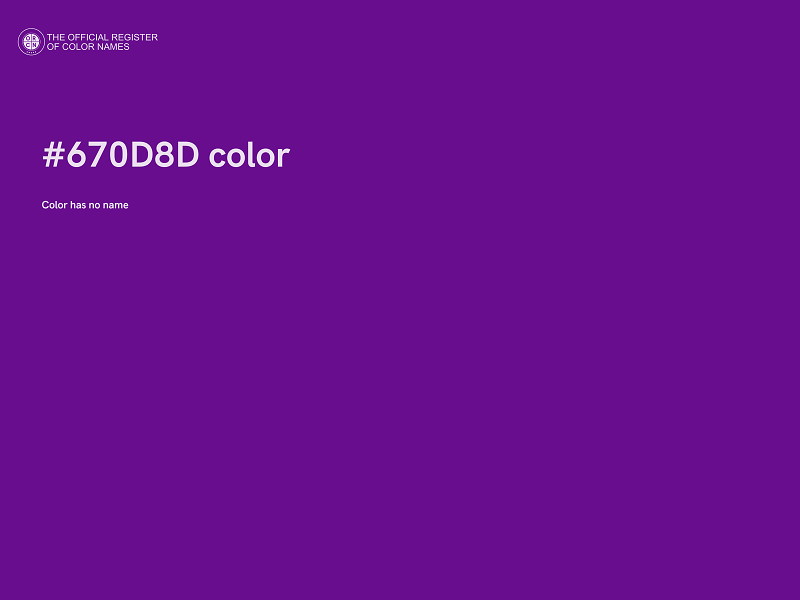 #670D8D color image