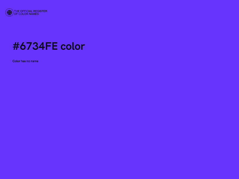 #6734FE color image