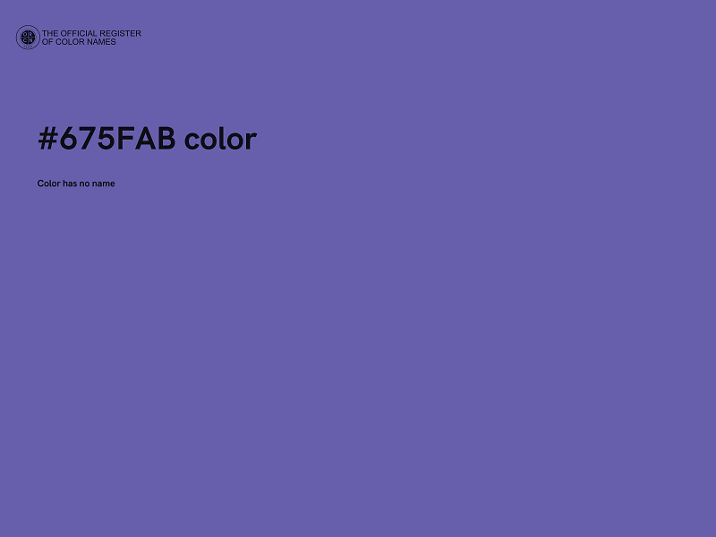 #675FAB color image