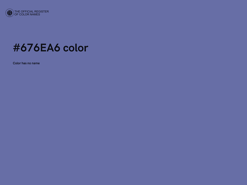 #676EA6 color image