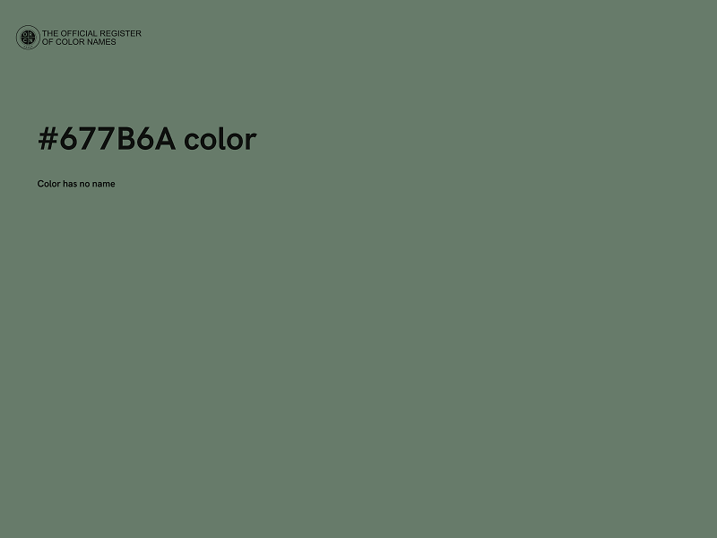 #677B6A color image