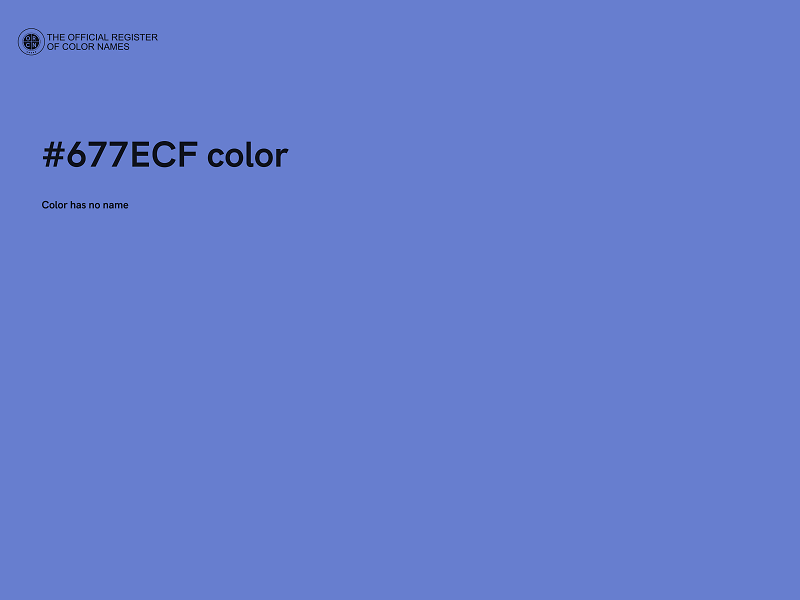 #677ECF color image