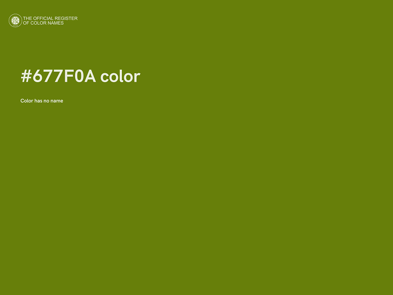 #677F0A color image