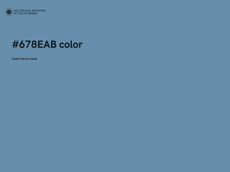 #678EAB color image