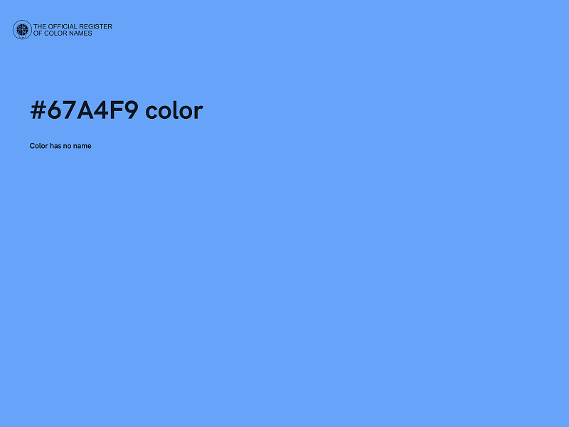 #67A4F9 color image