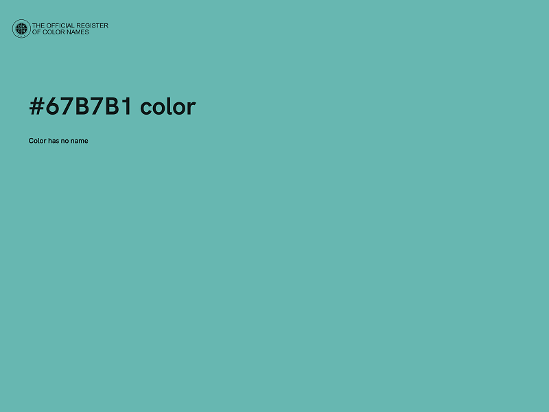 #67B7B1 color image