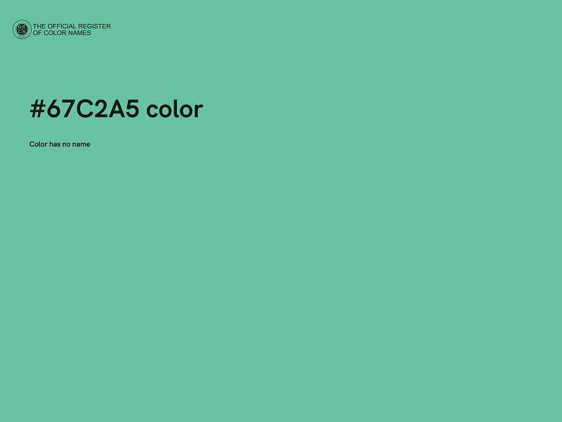 #67C2A5 color image