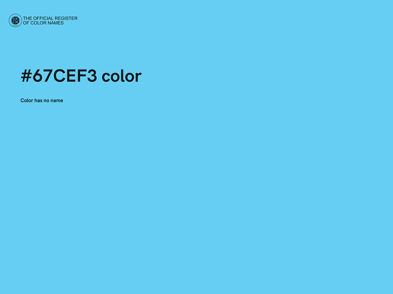 #67CEF3 color image