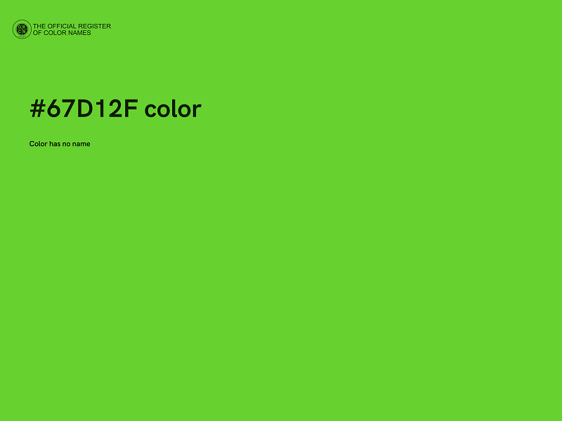 #67D12F color image