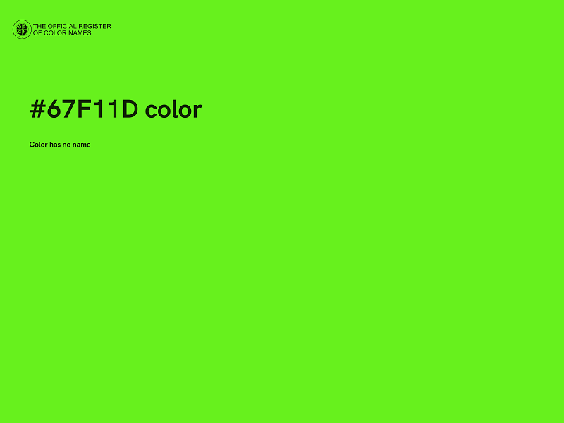 #67F11D color image