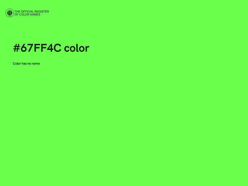 #67FF4C color image